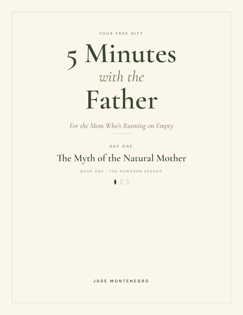 Cover page of the 5 Minutes with the Father Day One devotional lead magnet